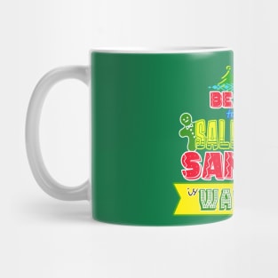 Be nice to the Salesman Santa is watching gift idea Mug